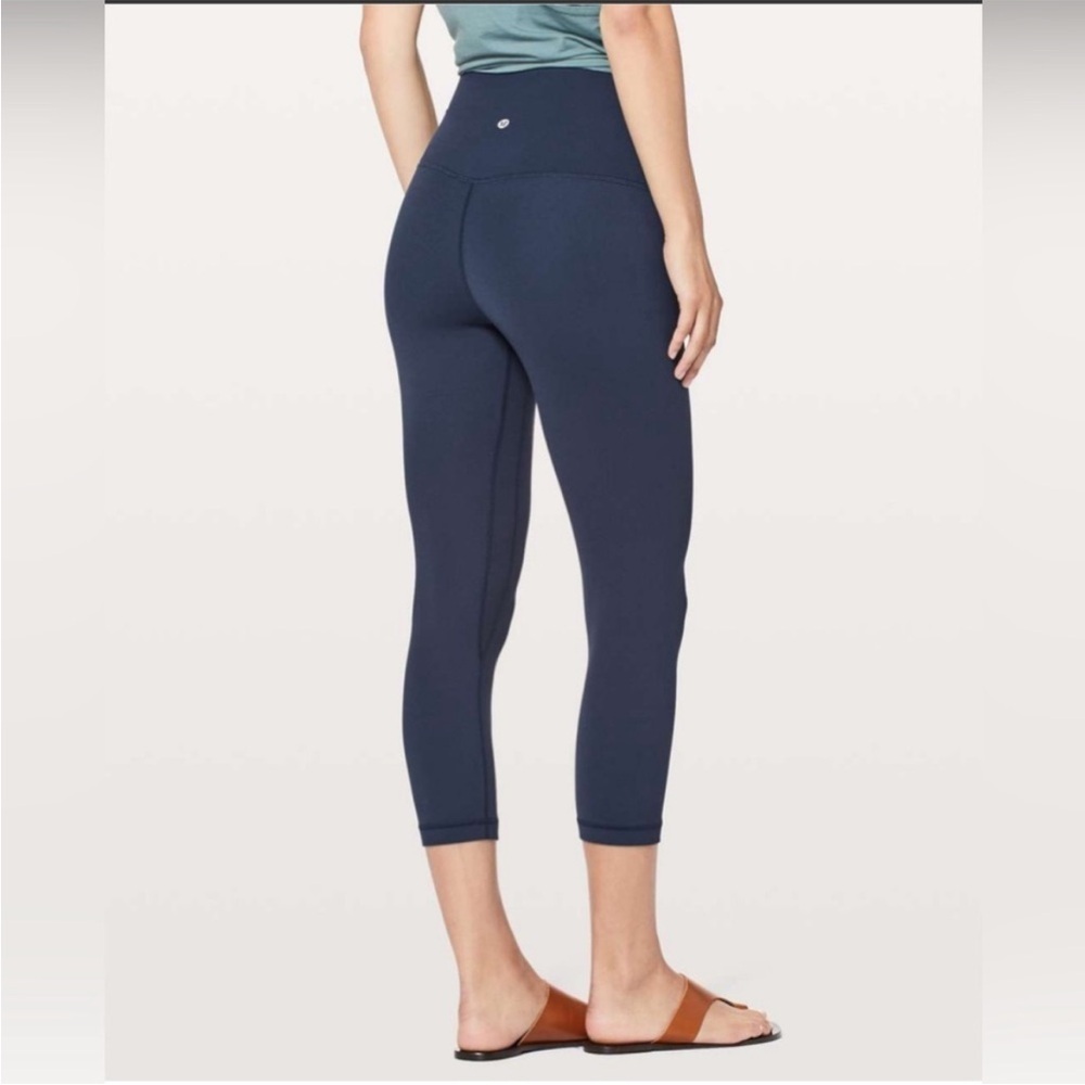 lululemon athletica Navy Blue High-Rise Cropped Leggings
